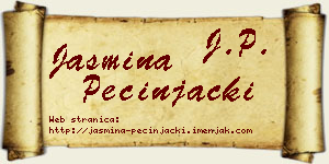 Jasmina Pecinjački vizit kartica